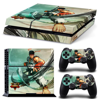 STREET FIGHTER V – OFFICIAL LICENSED PS4 CONSOLE VINYL STICKER KIT (RYU MITTS)
