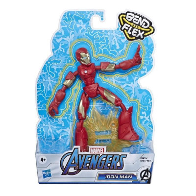 Hasbro Marvel: Avengers Bend and Flex - Iron Man Action Figure (15cm) (E7870)