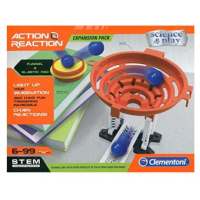 AS Clementoni Science & Play STEM - Action Reaction Funnel + Elastic Pad Expansion Pack (1026-19116)
