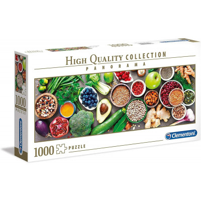 AS Clementoni Puzzle - High Quality Collection Panorama - Healthy Veggie (1000pcs) (1220-39518)