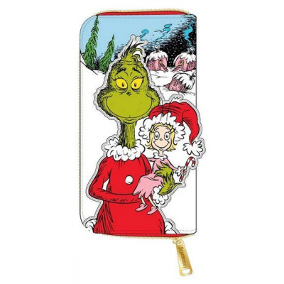 Loungefly Dr. Seuss The Grinch Loves The Holidays Zip Around Wallet (DSSWA0009)