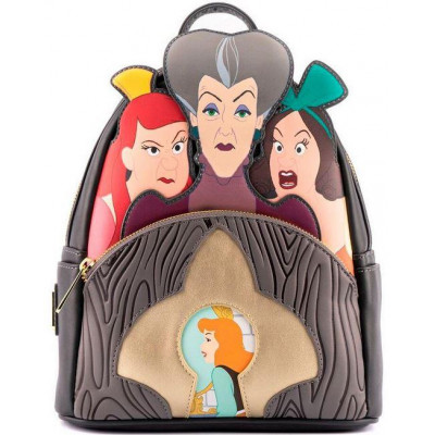 Loungefly Disney Villains Scene Evil Stepmother and Step Sisters Mini Backpack (WDBK1969)