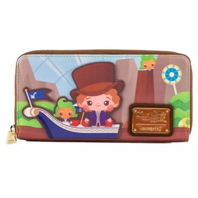 Loungefly WB Charlie and the Chocolate Factory 50Th Anniversary Zip Around Wallet (WWOWA0002)