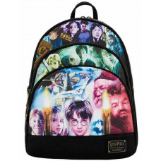 Loungefly Harry Potter - Trilogy Triple Pocket Mini Backpack (HPBK0155)