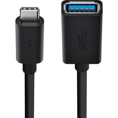 Belkin USB 3.0 Buchse 5GBit/s USB-C to USB-A 14 cm black