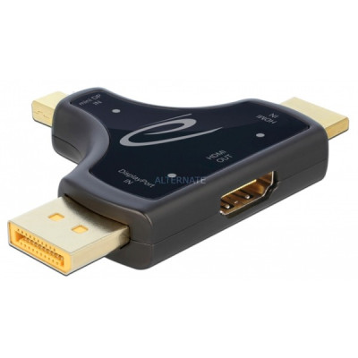3in1 Monitoradapter HDMI / DisplayPort / mini DisplayPort > HDMI