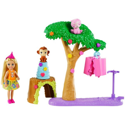 Barbie und Chelsea Dschungelabenteuer Pinataspaß-Spielset Puppe