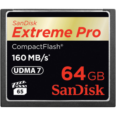 SanDisk Extreme Pro CF      64GB 160MB/s         SDCFXPS-064G-X46