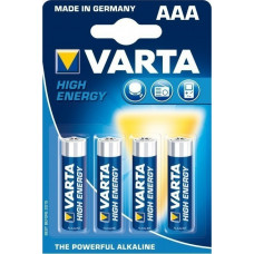 1x4 Varta High Energy Micro AAA LR 03 German