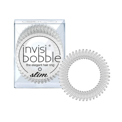 Invisibobble Slim Crystal Clear 3 Pieces