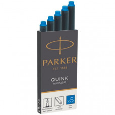 1x5 Parker ink cartridge Quink Blue washable
