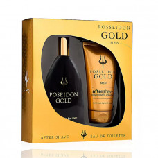 Instituto Español Posseidon Gold Men Eau De Toilette Spray 150ml Set 2 Pieces