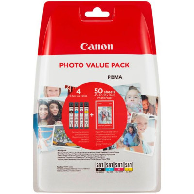 Canon CLI-581 Photo Value Pack C/M/Y/BK