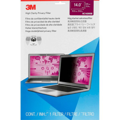 3M HC140W9B Privacy Filter High Clarity f Notebooks 14