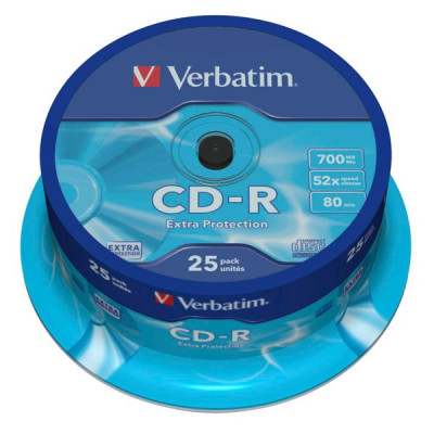 1x25 Verbatim CD-R 80 / 700MB 52x Speed Extra Protection