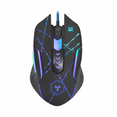 DEFENDER GM-020L FORCED WIRED GAMING OPTICAL MOUSE 3200dpi 6 BUTTONS