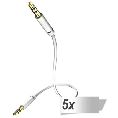 5x in-akustik Star Audio Cable 3,5 mm Jack Plug 1,5 m