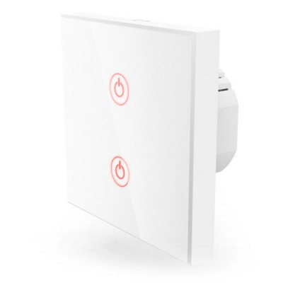 Hama WiFi Touch-Wandschalter Unterputz white