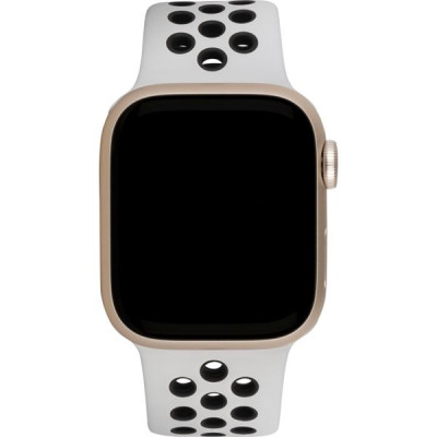 Apple Watch Nike 7 GPS 41mm Alu Polarstern Sport Platin/Schwarz