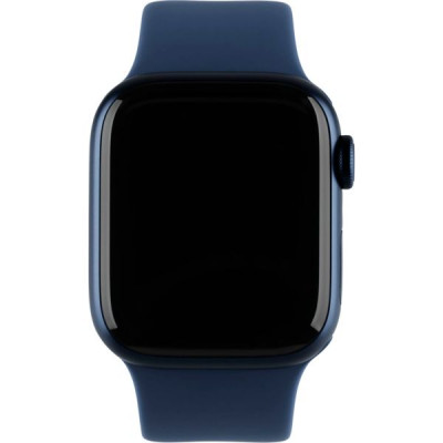 Apple Watch 7 GPS, 45mm Alu Blau, Sport AbbysBlue