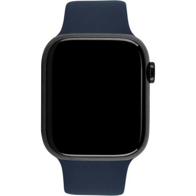Apple Watch 7 Cell, 41mm Edelst. Graphit, Sport Abbysblau