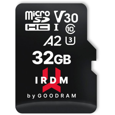 GOODRAM IRDM microSDHC      32GB V30 UHS-I U3 + adapter