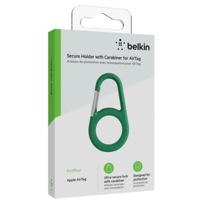 Belkin Secure Holder m.Karabiner για Apple AirTag GreenMSC008btGN