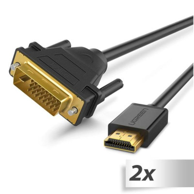 2x1 UGREEN HDMI To DVI 24+1 Cable