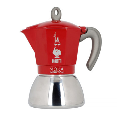 Bialetti coffee pot New Moka Induction 4tz czerwona