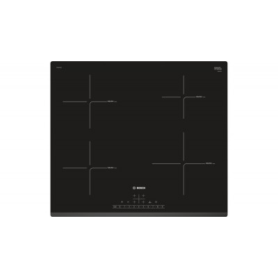 Induction cooktop BOSCH  PIE631FB1E (4 fields; black color)