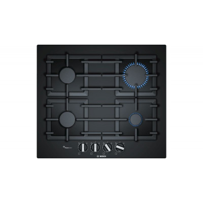 Gas cooktop BOSCH  PPP6A6B90 (4 fields; black color)