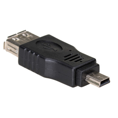 Adapter Akyga AK-AD-07 (USB F - Mini USB M; black color)