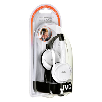 Headphones JVC HAL50WE (on-ear; NO; white color