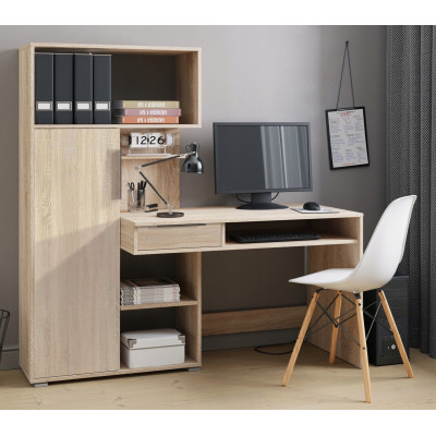 Tuckano Desk with bookcase 150x149x58 DUET sonoma