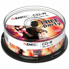 EMTEC CD-R 700MB / 80 MIN 52x SLIM 25pcs CAKE BOX