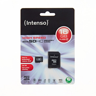 Memory Card microSD INTENSO 16GB CLASS 10