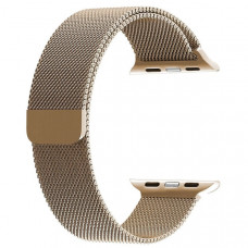 SENSO FOR APPLE WATCH 42mm-44mm REPLACEMENT STEEL MAGNETIC STRAP gold