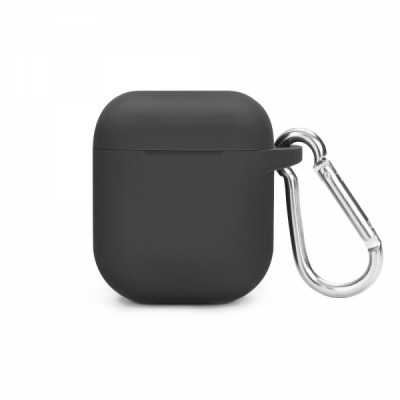 SENSO SILICONE CASE FOR AIRPODS WITH HOLDER black