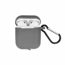 SENSO SILICONE CASE FOR AIRPODS WITH HOLDER grey