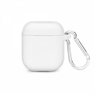 SENSO SILICONE CASE FOR AIRPODS WITH HOLDER white