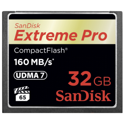 SanDisk Extreme Pro CF      32GB 160MB/s         SDCFXPS-032G-X46