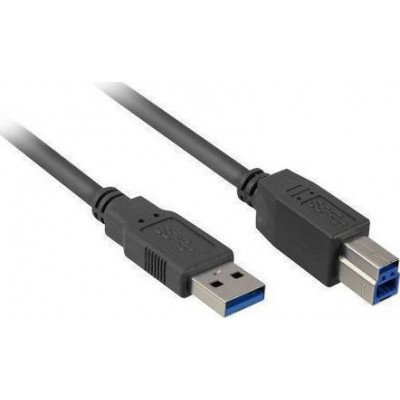       Sharkoon USB 3.0 Cable USB-A male - USB-B male 1m (4044951015634)    