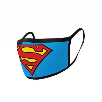 Pyramid DC Superman (Logo) Mask - 2Pack Face Covers (GP85559)