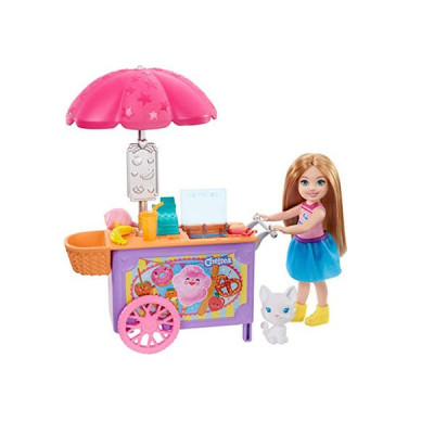 Mattel Barbie Club Chelsea - Chelsea and Snack Cart Playset (GHV76)