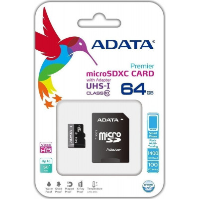 Adata Premier microSDXC 64GB U1 with Adapter