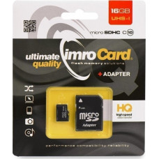 IMRO microSDHC 16GB Class 10 U1 with Adapter