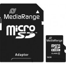 MediaRange microSDHC 16GB Class 10 with Adapter