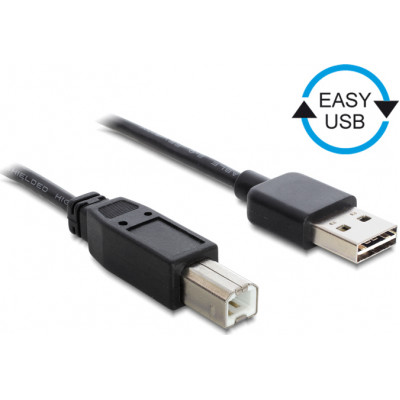 
      DeLock USB 2.0 Cable USB-A male - USB-B male 0.5m (83684)
    