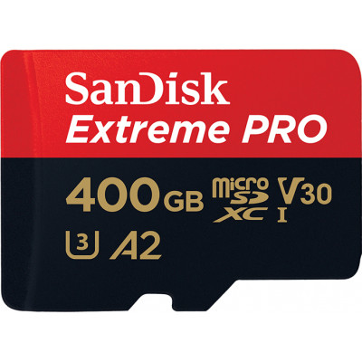 
      Sandisk Extreme Pro microSDXC 400GB U3 V30 A2 with Adapter
    