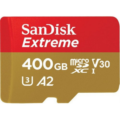 
      Sandisk Extreme microSDXC 400GB U3 V30 A2 with Adapter
    